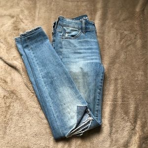 blue super stretch skinny jeans